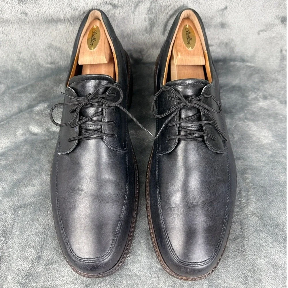 Leather Dress Shoes Mens Oxford Lace Up Black Classic Casual‎ Work